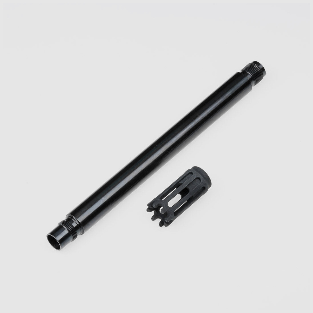 BUNDLE | STEEL or ALU TUNING BARREL | 300MM + MUZZLE BRAKE | 22x1,5mm | Valken Milsig M17 | DIAMETER.683