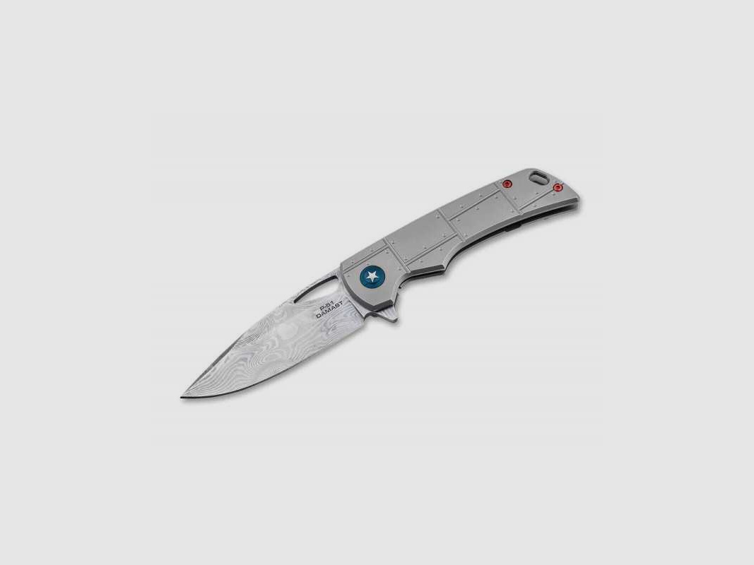 Böker Plus P-51 Damast Titan Taschenmesser