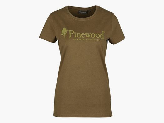 T-shirt damski zielony wzór PINEWOOD