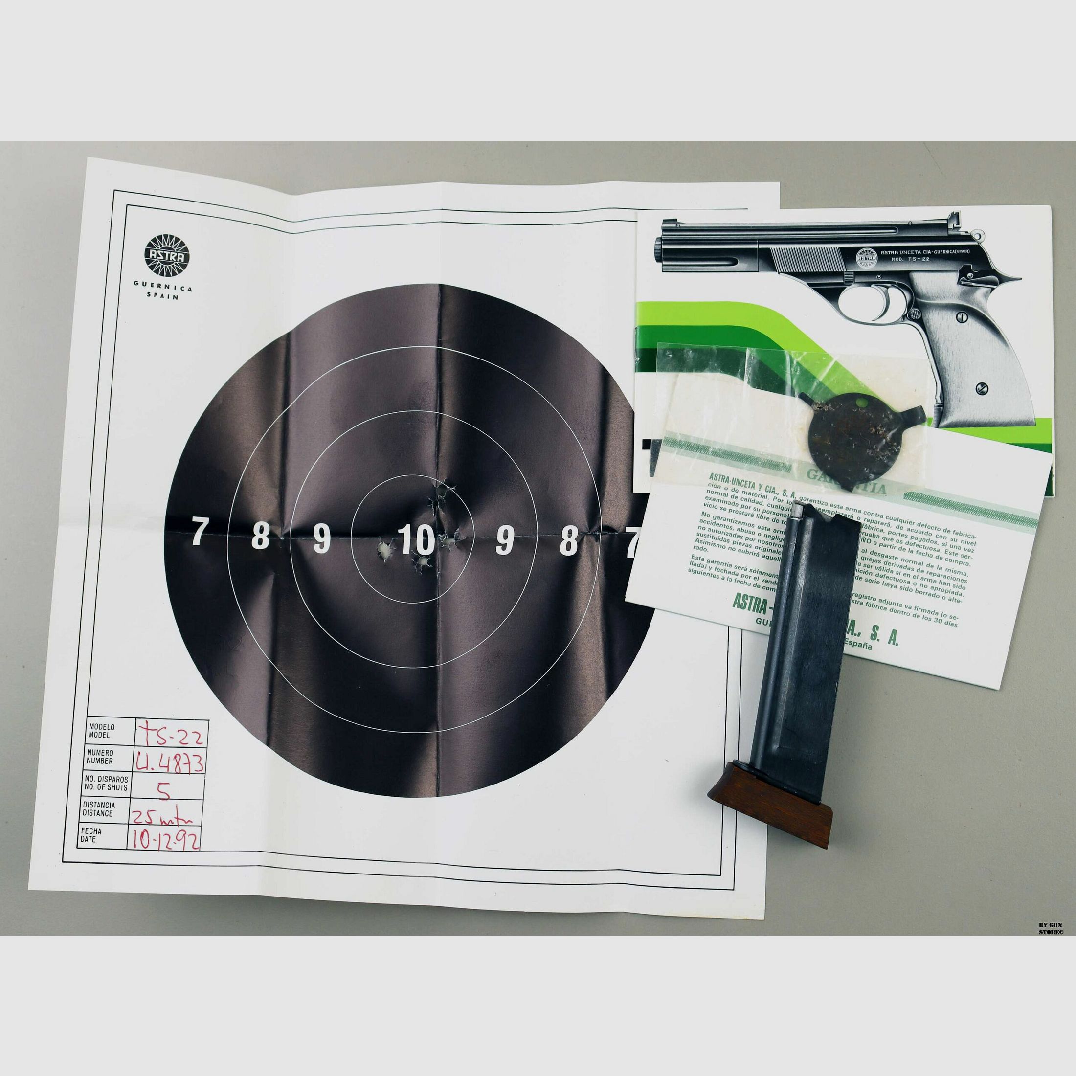 Pistole Astra mod. T.S-22 Kal. 22 lr Matr. U4873, Bild 8 von 10