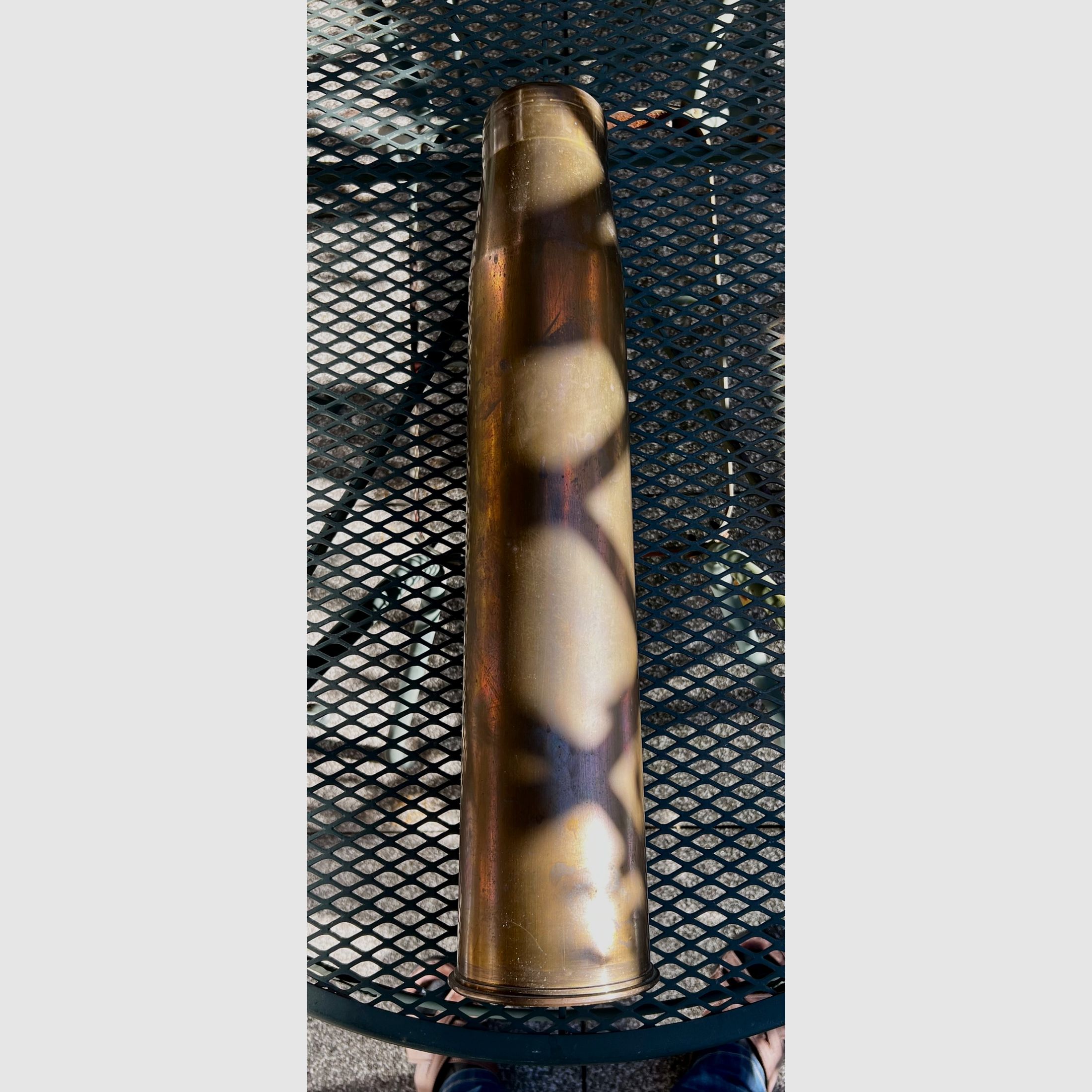 Rare, douille de cartouche originale rare de la Bundeswehr, calibre 90 mm, en laiton, pour décoration ou comme vase ‼️, image 11 sur 17