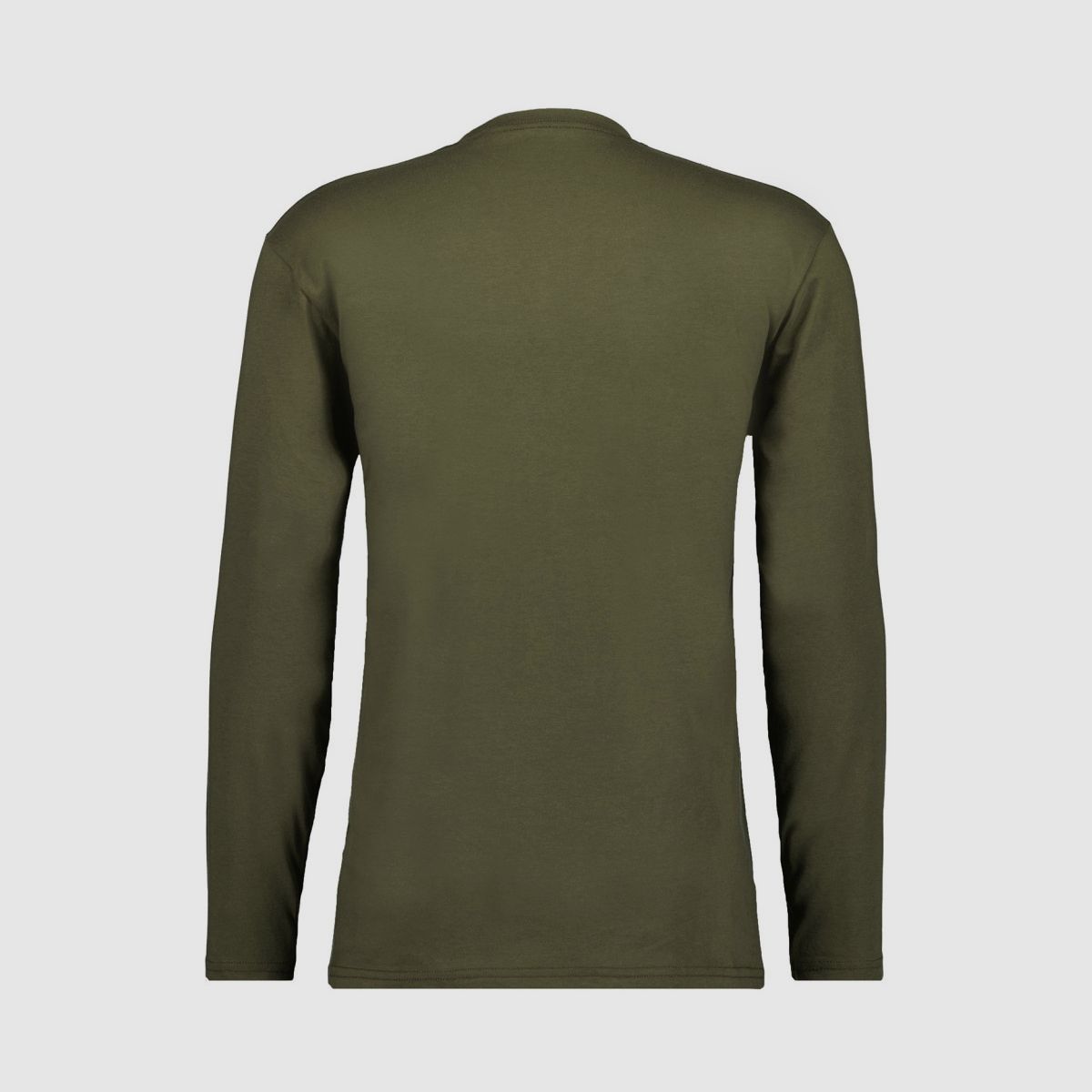 RAGMAN Langarm-Shirt Rundhals Dunkelgrün