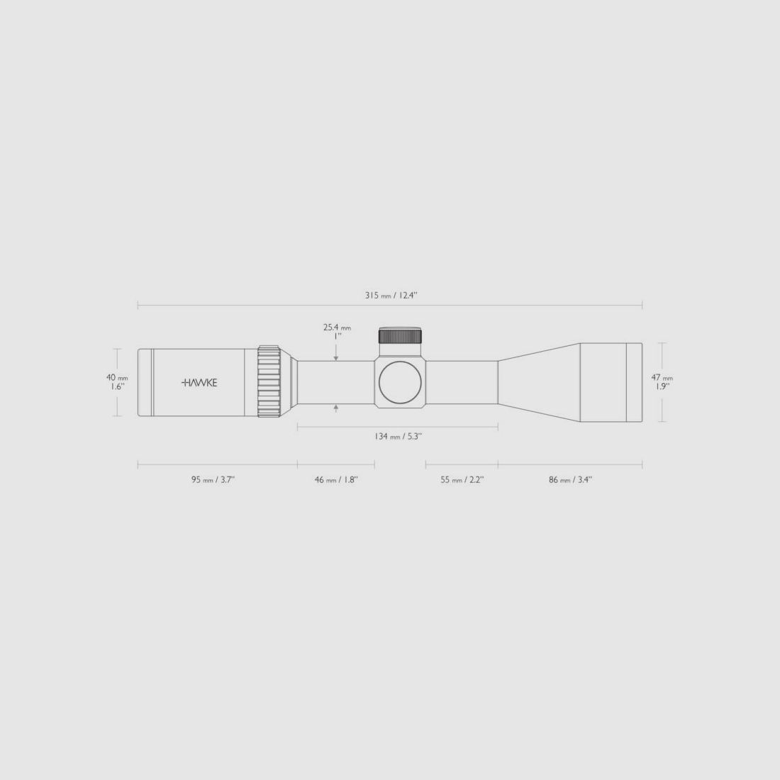 Hawke Vantage 3-9x40 IR Rimfire Scope .22LR, image 8 of 8