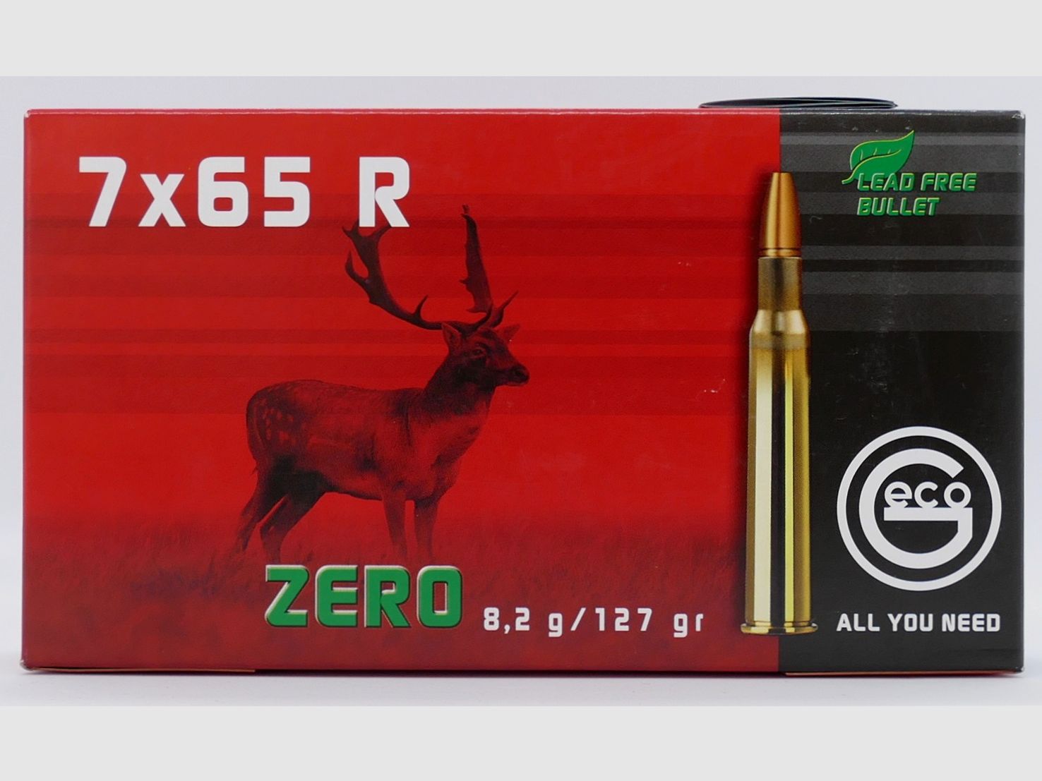 Geco 7X65 R ZERO 8,2g/127gr. Büchsenpatronen Bleifrei