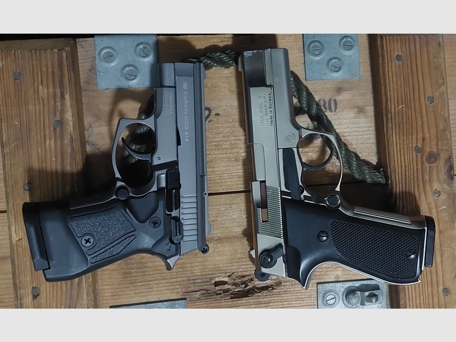 WALTHER P88 und ZORAKI 914 9 mm Schreckschuss keine Walther Glock HW94 Colt