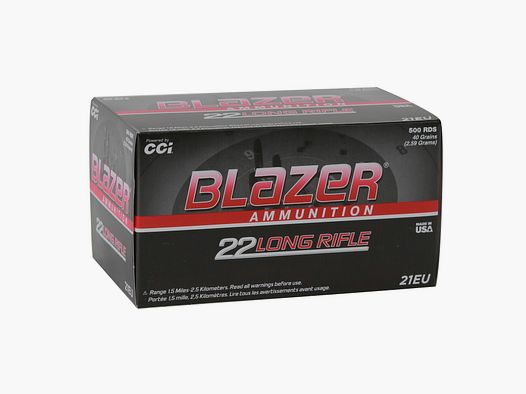 CCI .22lr Blazer HV .22lr, caliber