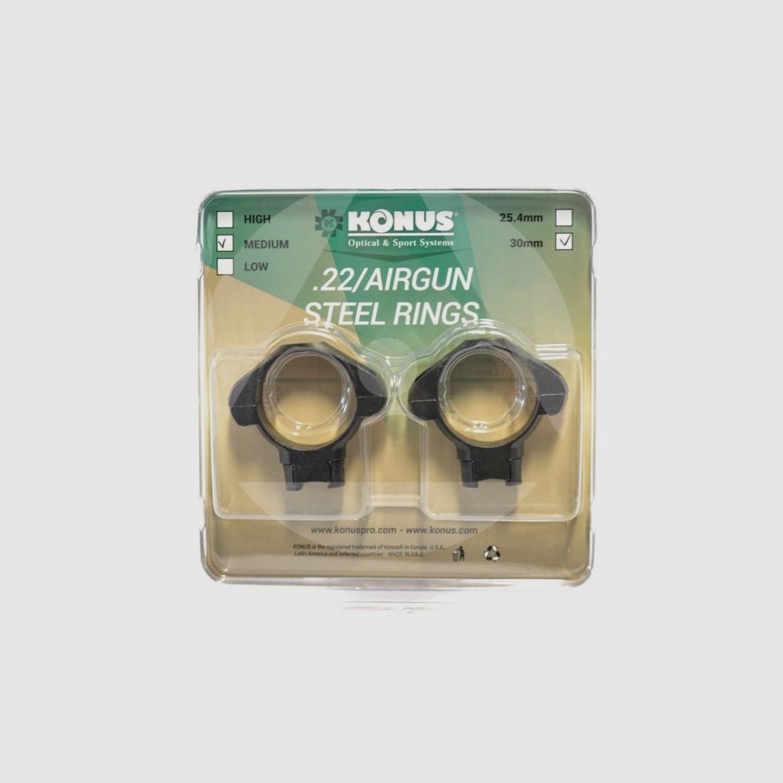 Anschlüsse Konus 30 mm ALTI für Schiene 11mm Art. 7418 KONUS, Bild 2 von 2