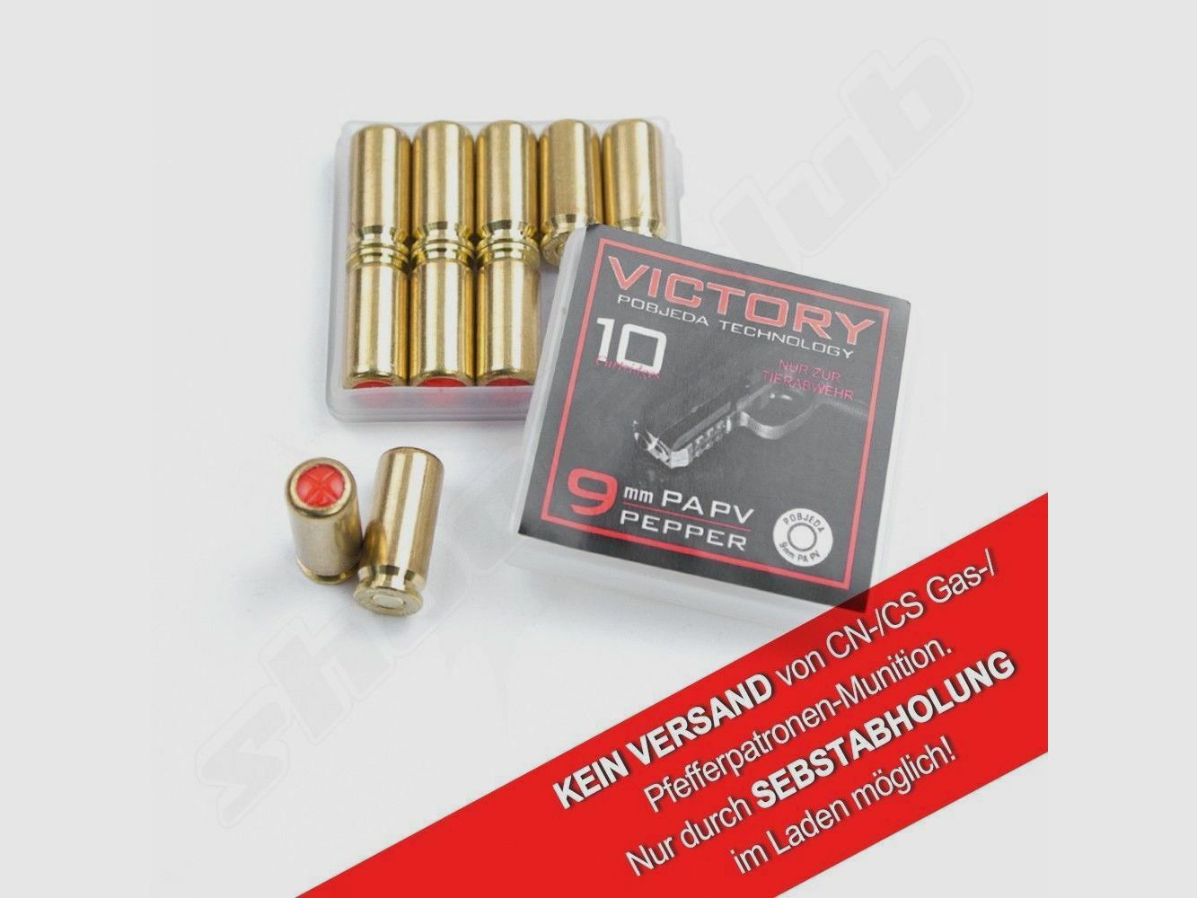 Victory Victory Pepper - Cartucce al pepe in - Cal. 9mm P.A. PV, immagine 1 di 3