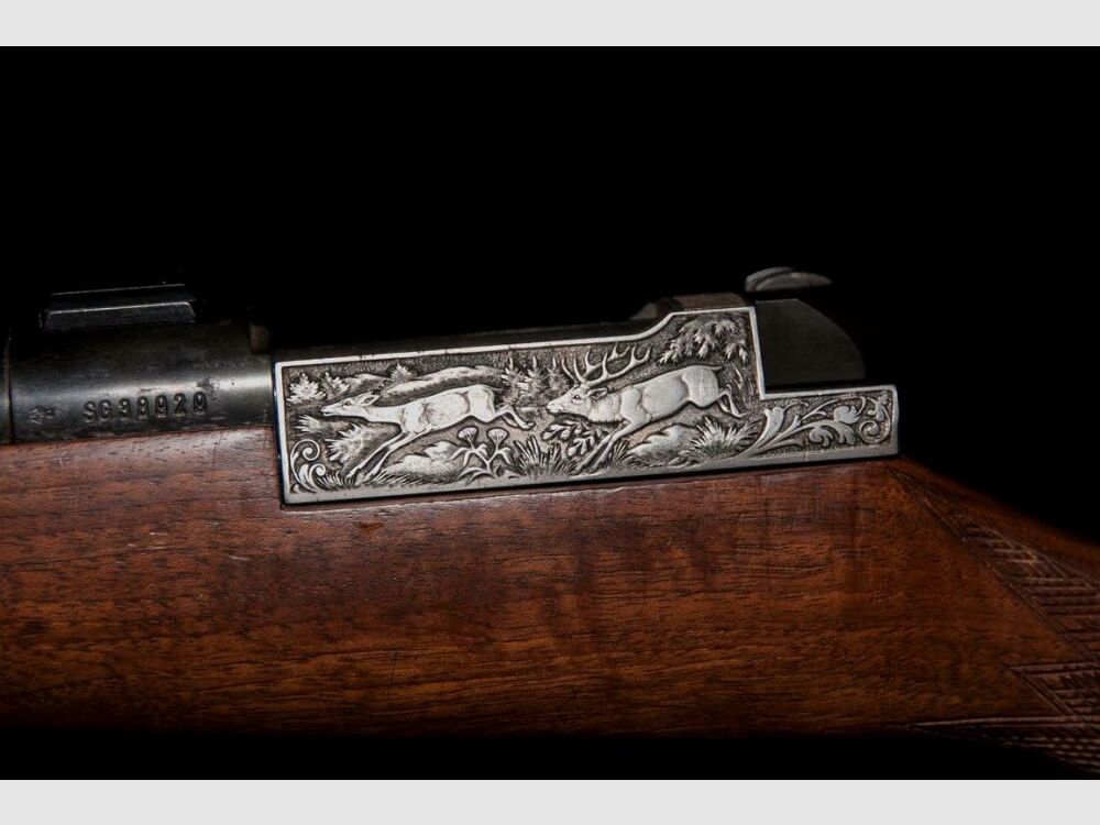 Mauser 66 S Zamek teleskopowy Luksusowy Dyplomata Grawerunek reliefowy
