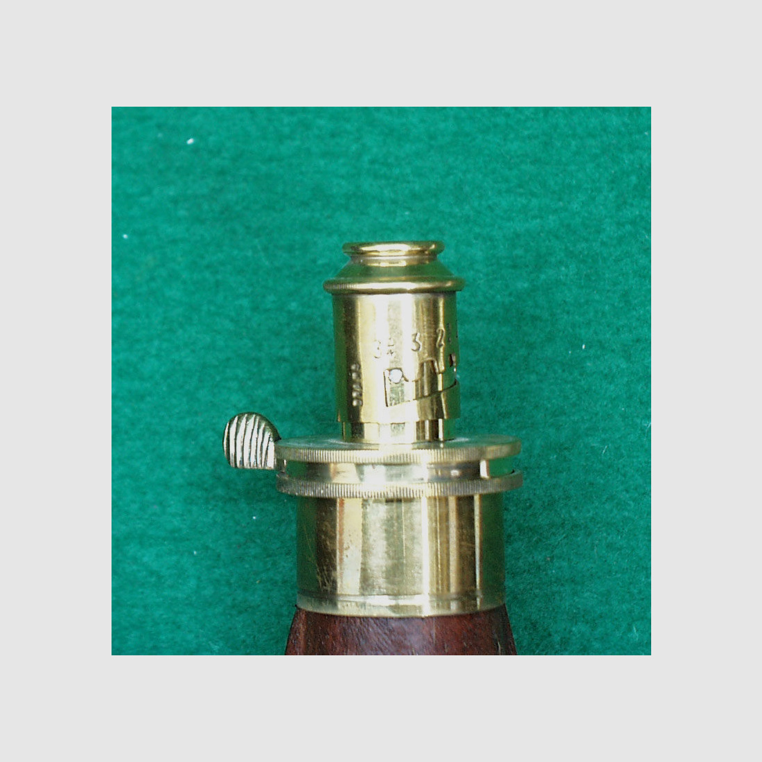 Indien Pulverflasche, Leder (Jäger)