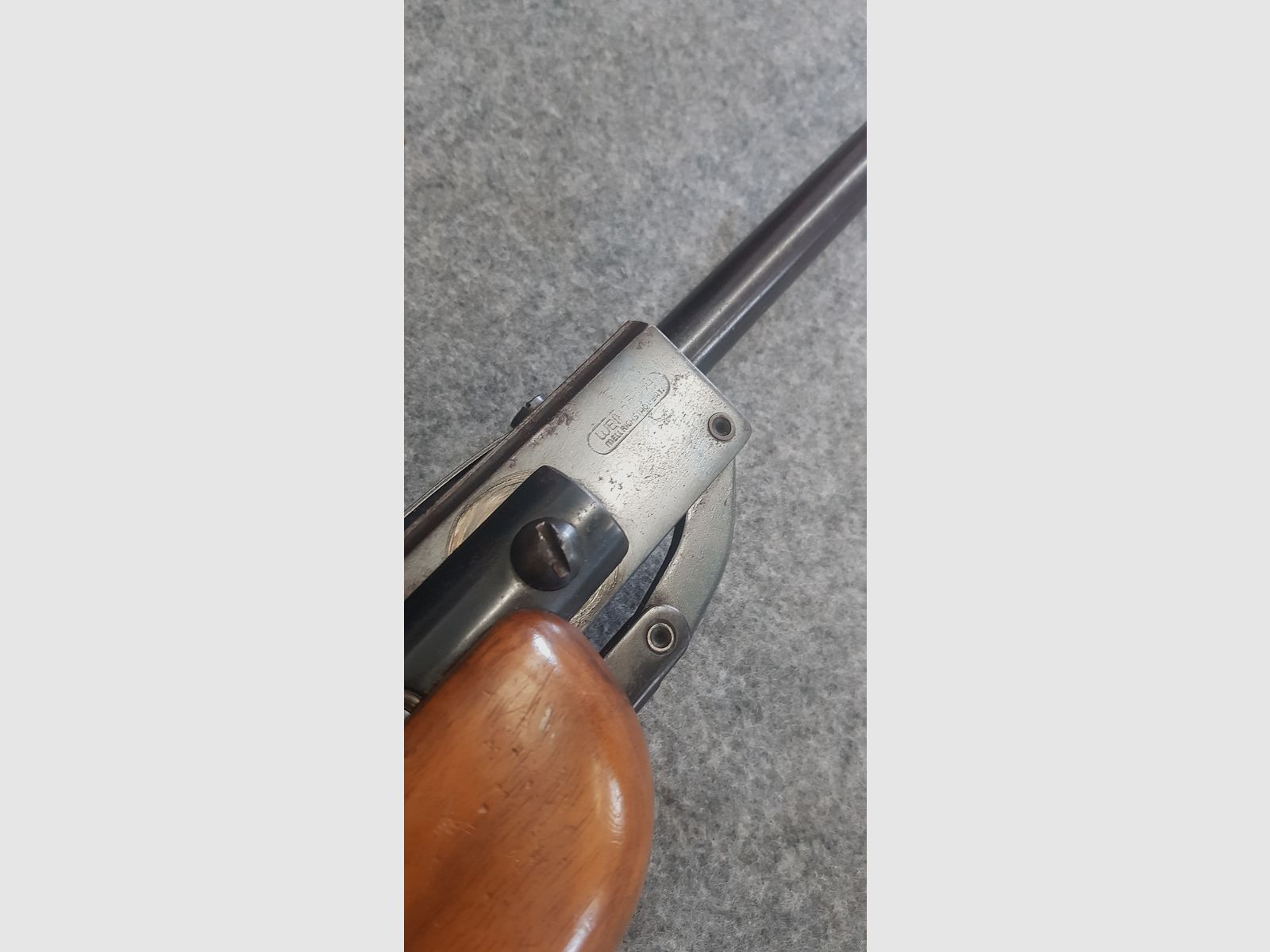 Sehr altes Weihrauch HW55 T  mit Tiroler Walnussschaft Knicker Luftgewehr  ohne F-Zeichen aus den 60iger Jahren cal. 4,5mm Diabolo