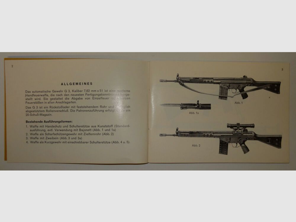 Manuale di istruzioni Heckler & Koch / Manuale Heckler e Koch HKG3, immagine 2 di 2
