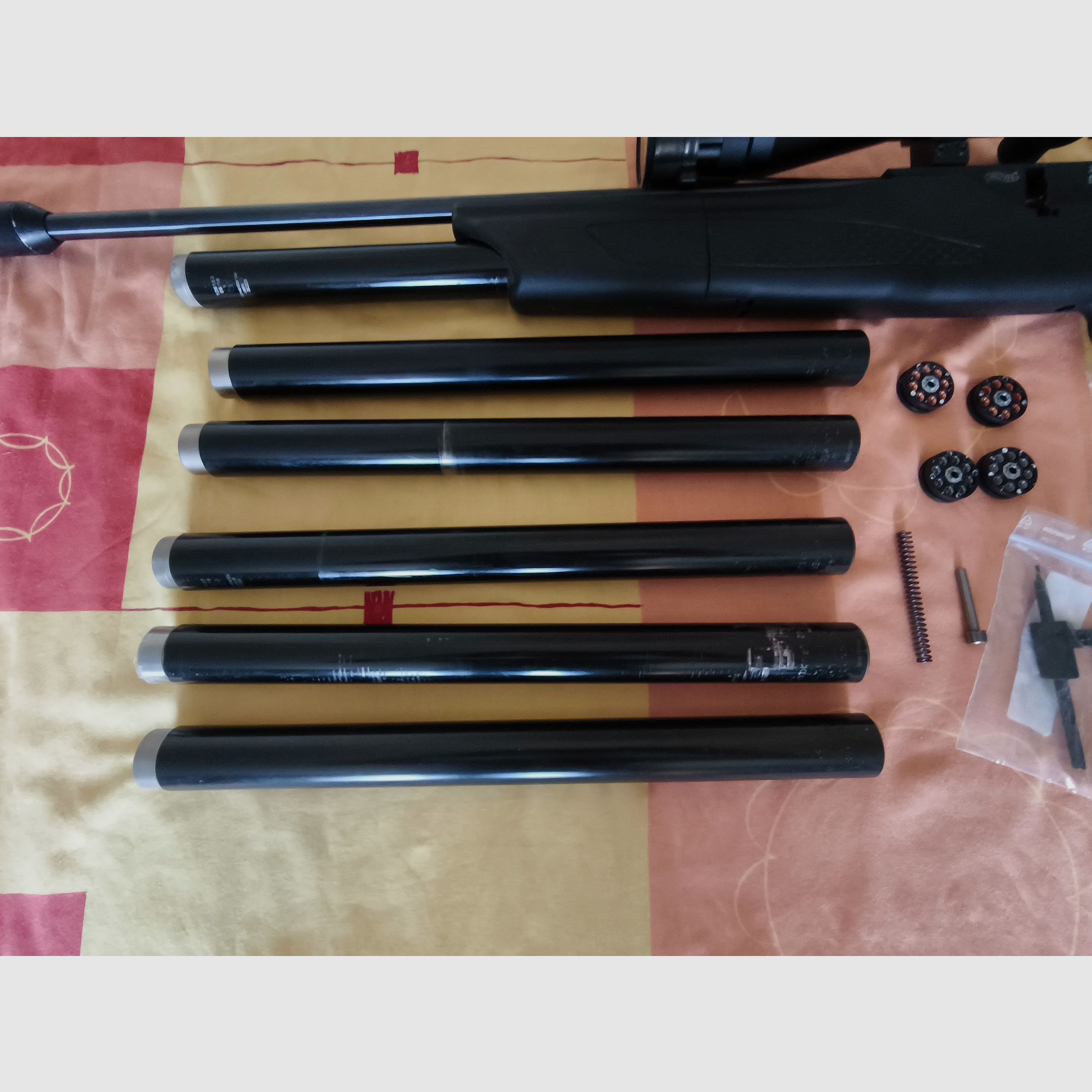 Walther Dominator 1250 calibre 5,5 mm avec beaucoup d'accessoires, calibre rare