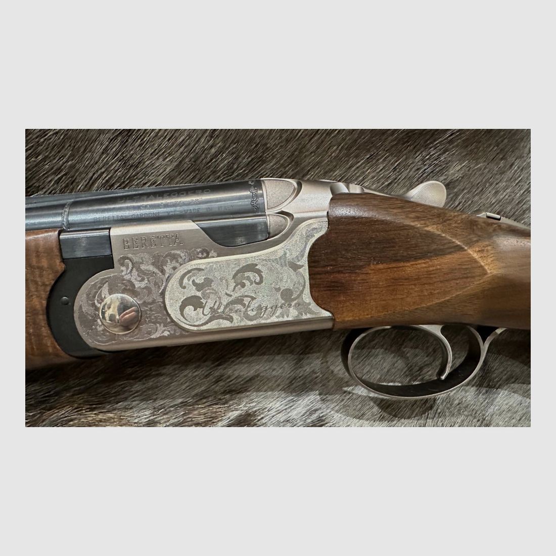 FLINTEN BERETTA ULTRALEGGERO SILVER KAL 12/76 71CM NEU, Bild 7 von 12