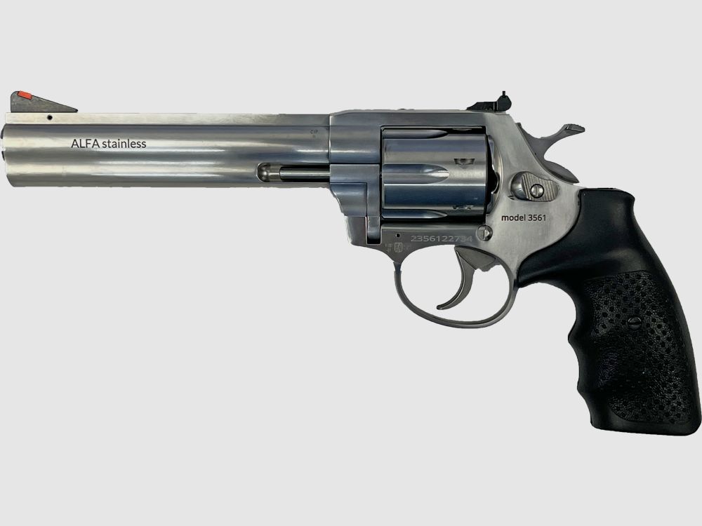 ALFAPROJ Revolver 3561 stainless Kal. .357Mag 6 Zoll