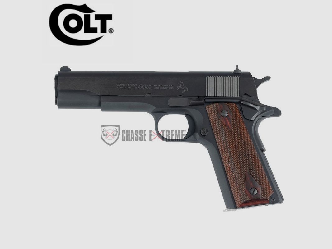 Pistolet COLT Government Model 5" Cal 38 Super Blued