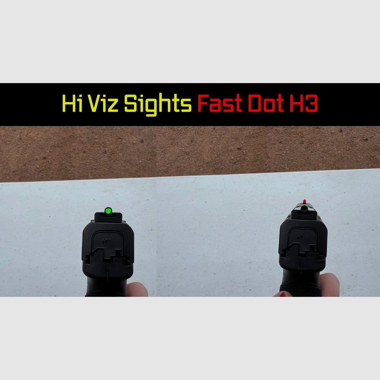 Glock MOS HIVIZ Nacht-Visierset Fastdot-H3 (9mm Luger/40S&W/.357SIG)