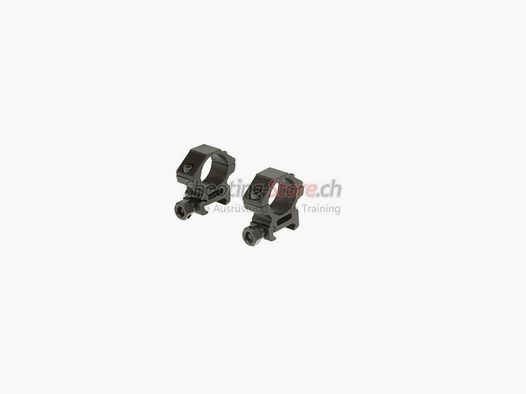 Leapers Anneaux de Montage 25,4mm Bas Noir