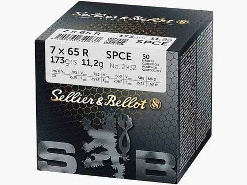 7x65 R Teilmantel CE 11,2g/173grs. Sellier & Bellot