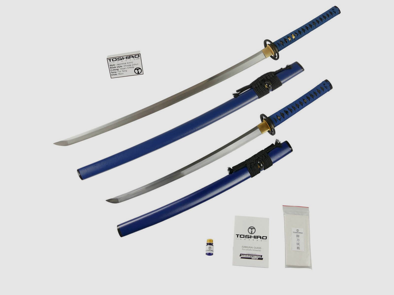 Katana Wakizashi Sword Pair Daisho Aoi Domoe