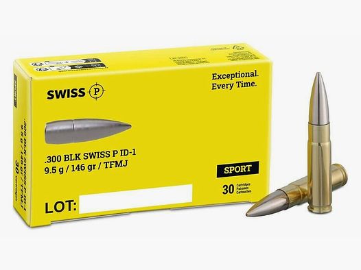 SWISS P .300 AAC Blackout TFMJ ID-1 146grs / 9.5g
