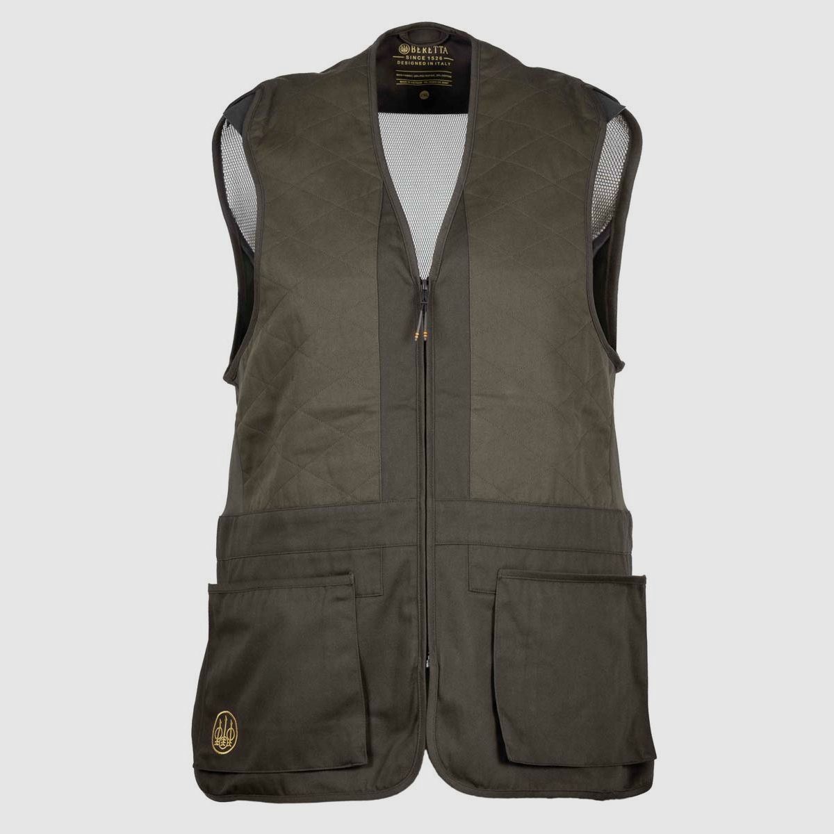 Beretta Schießweste Tredi Brown Bark mit Waffen Schrum Stick