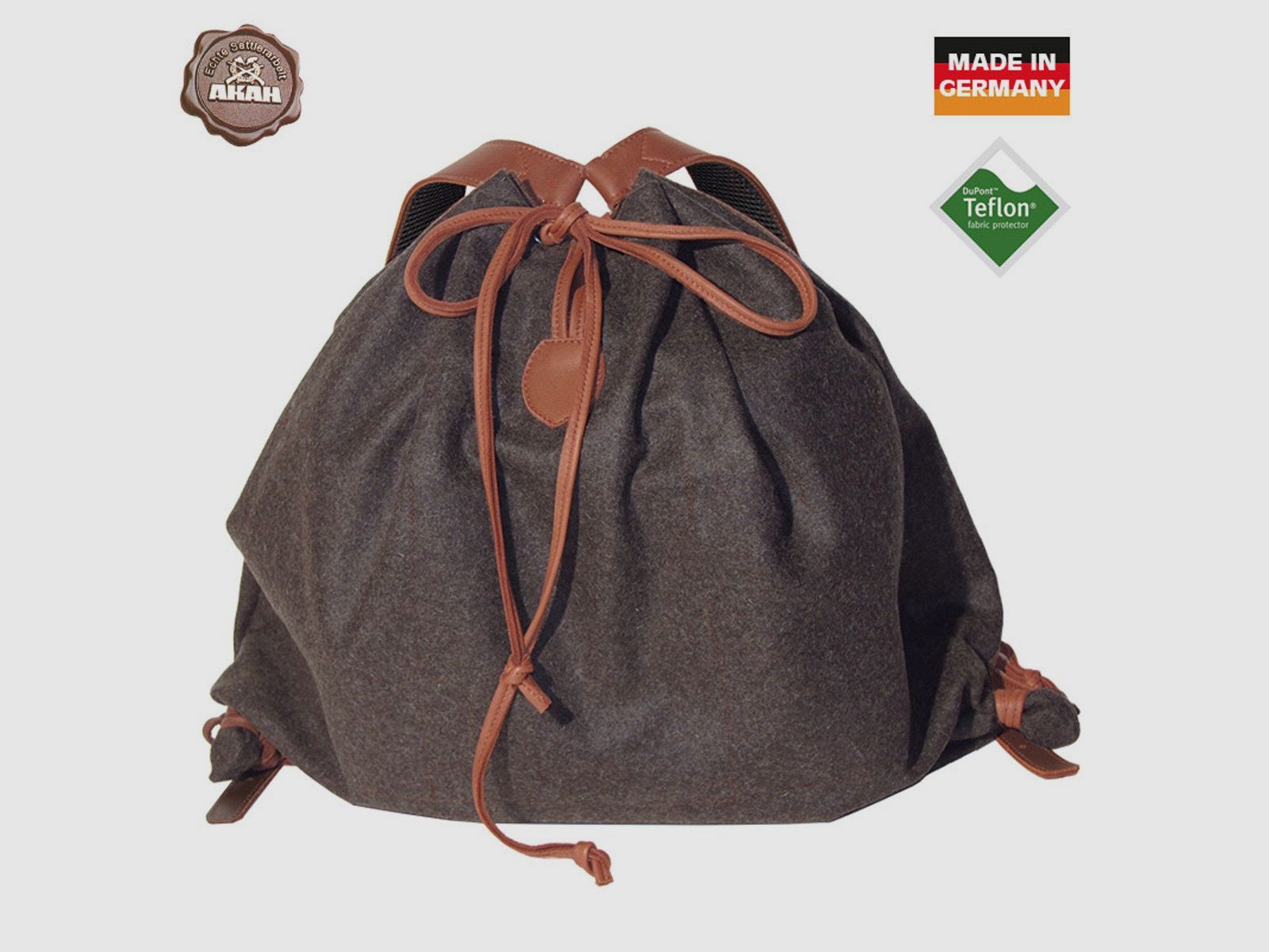 Gebirgsrucksack Braun Loden/Elchleder