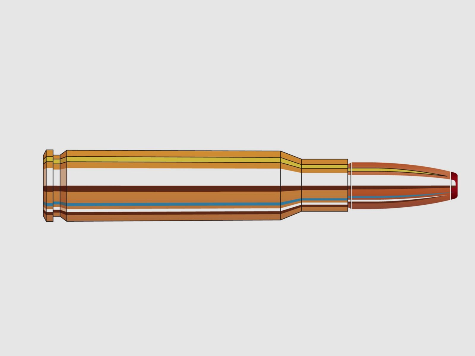 Hornady 808684 .308 Win. ECX 8,1g 125grs. bleifrei Büchsenmunition