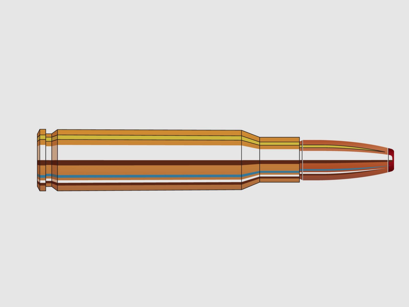 Hornady 809484 .308 Win. ECX 9,8g 150grs. bleifrei Büchsenmunition