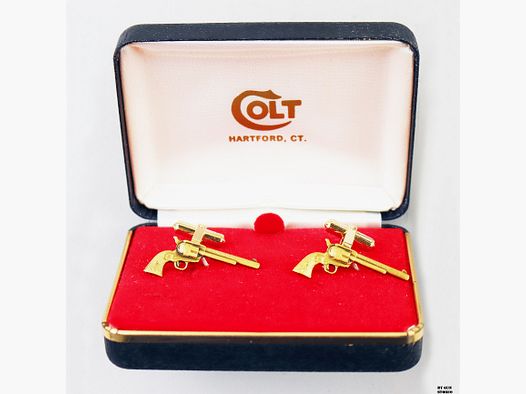 Gemelli Colt Single Action Army .45 VINTAGE colore oro