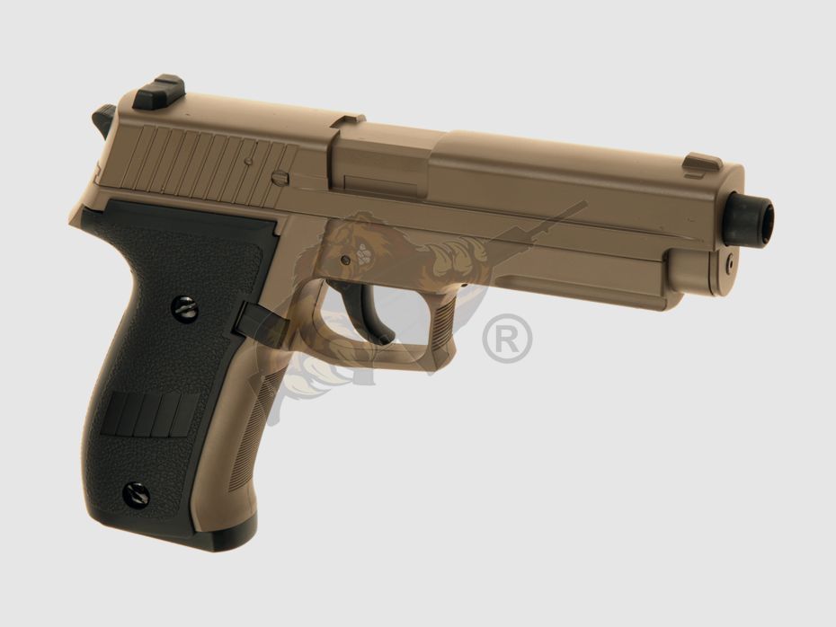 Cyma P226 CM.122 Metalslide Airsoft Tan - max 0,5 Joule