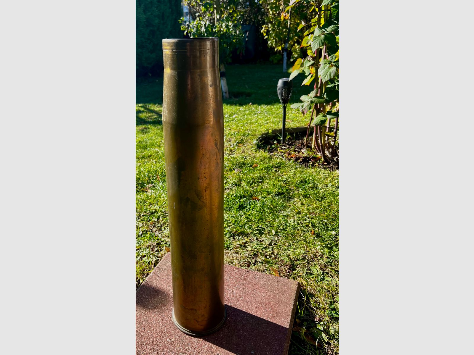 Rare, seltene originale Bundeswehr Kartuschenhülse Kal., 90 mm als Deko / Vase aus Messing ‼️, Bild 10 von 17