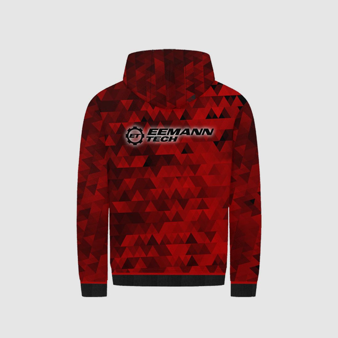 DED Eemann Tech Competitie Hoodie – Rood, Maat: S, Aangepaste Naam: Geen naam, Kledingtype: Regular (Heren), afbeelding 2 van 2