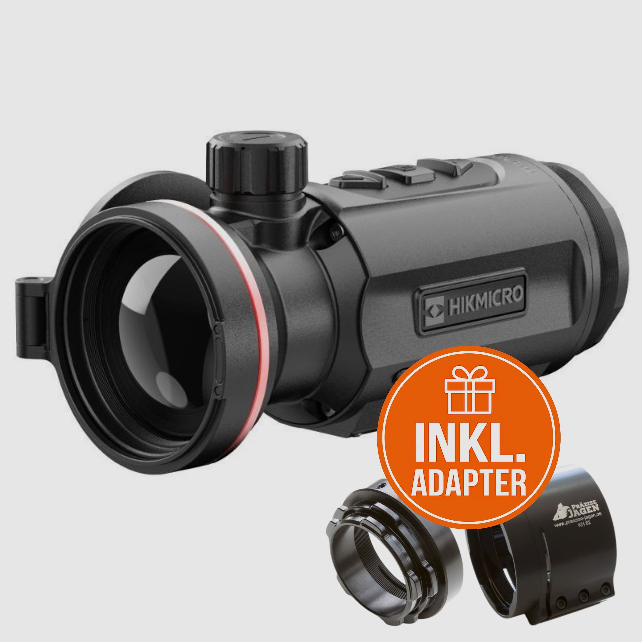 HIKMICRO Clip-On Thunder TQ50C 3.0 Pacchetto Completo incluso Adattatore