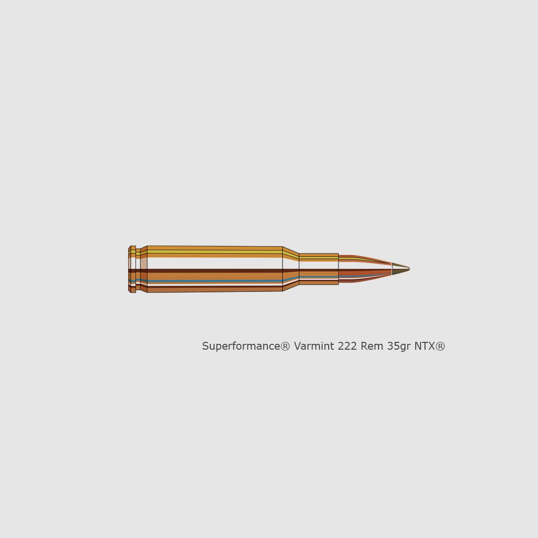 Hornady Superformance Varmint .22-250 Rem. 3.2g V-MAX, Bild 2 von 2