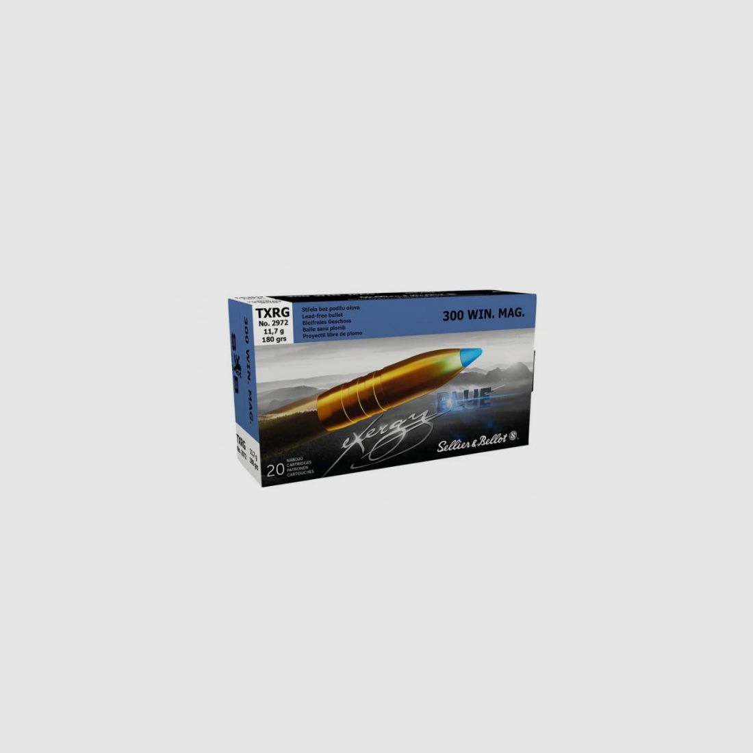 SELLIER & BELLOT EXERGY BLUE TXRG - 300WIN.MAG - 180GRS. - 20 PATRONEN