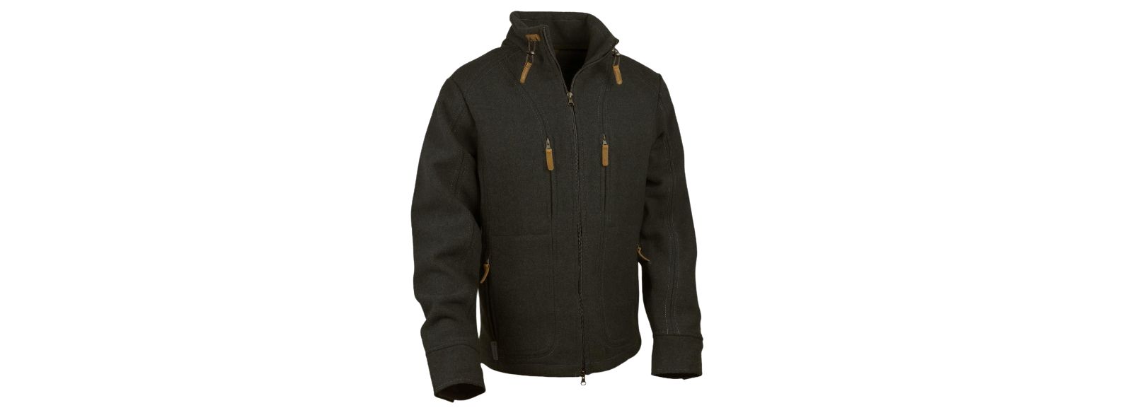 Waldkauz Weiche Lodenjacke "Kragenhuber", Schwarz