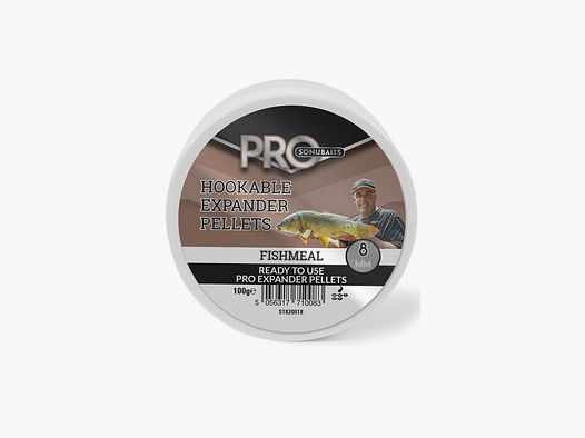 SONUBAITS – HOOKABLE EXPANDER PELLETS FISHMEAL 4MM 100g