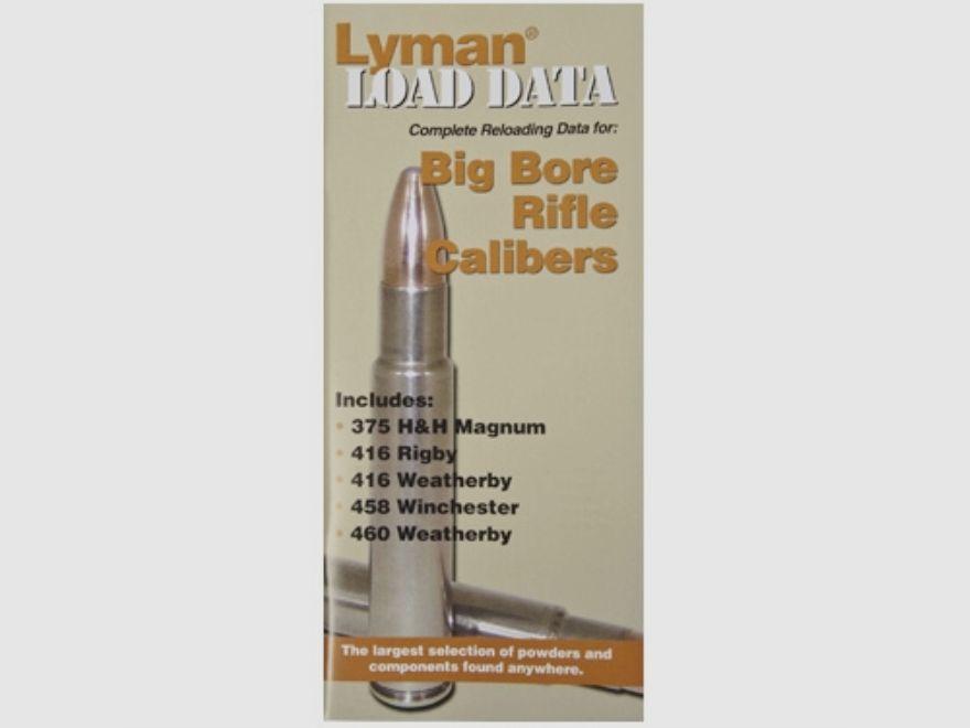 Livre de rechargement Big Bore Rifle