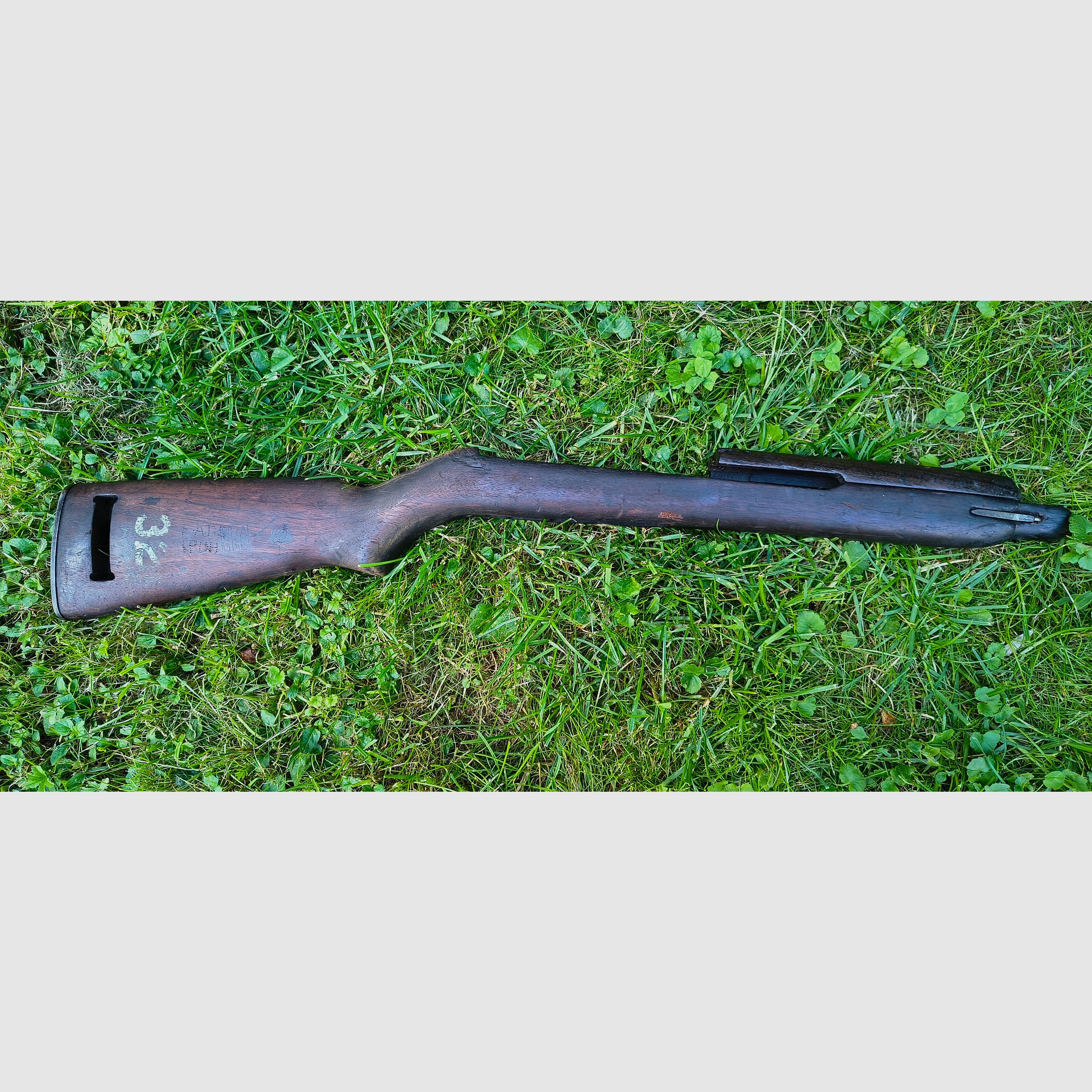 Original M1 Carbine stock, walnut, very good. Wooden stock