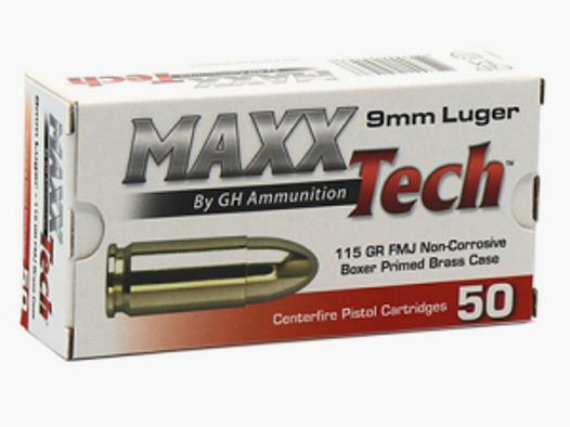 MaxxTech 115grs FMJ 50STK