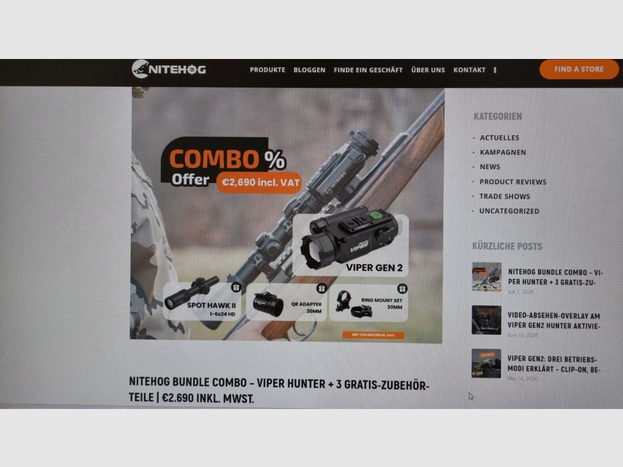 Nitehog Viper Hunter Gen. 2 als Bundle Angebot