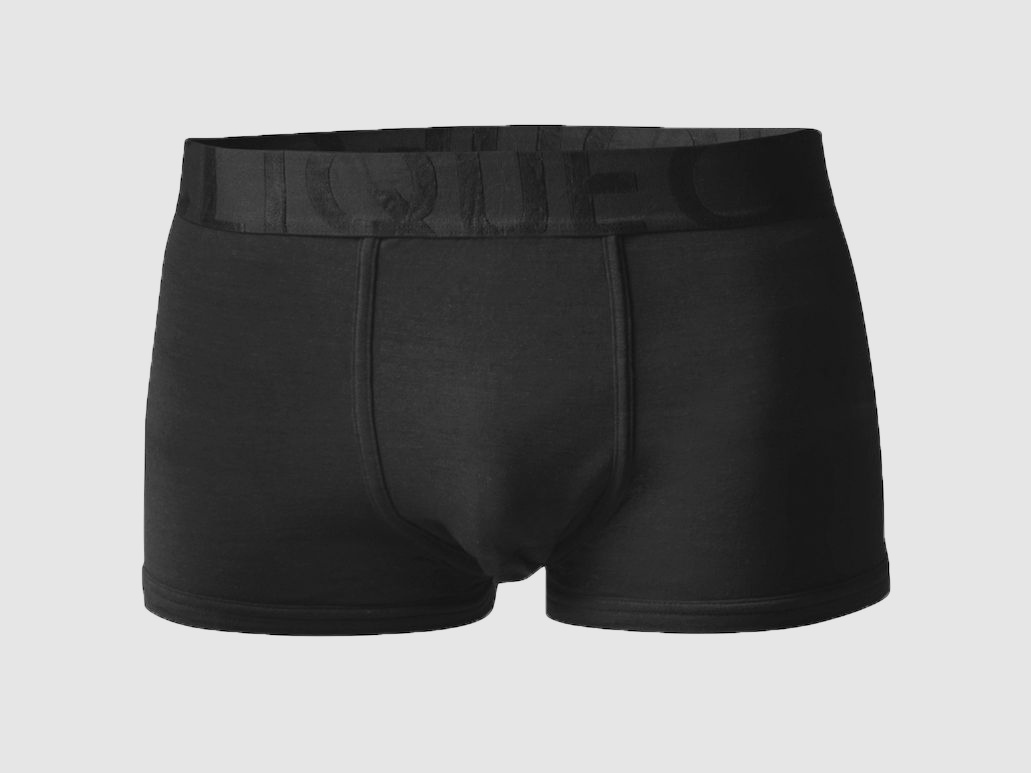 Bambus Boxershorts Kurzes Bein Schwarz - XL