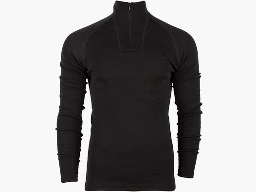Woolpower Woolpower Unterhemd Zip Turtleneck Lite schwarz