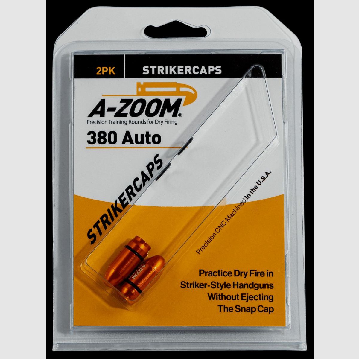 A-Zoom Strikercaps Pufferpatrone Aluminium eloxiert .380 ACP 2 Stück