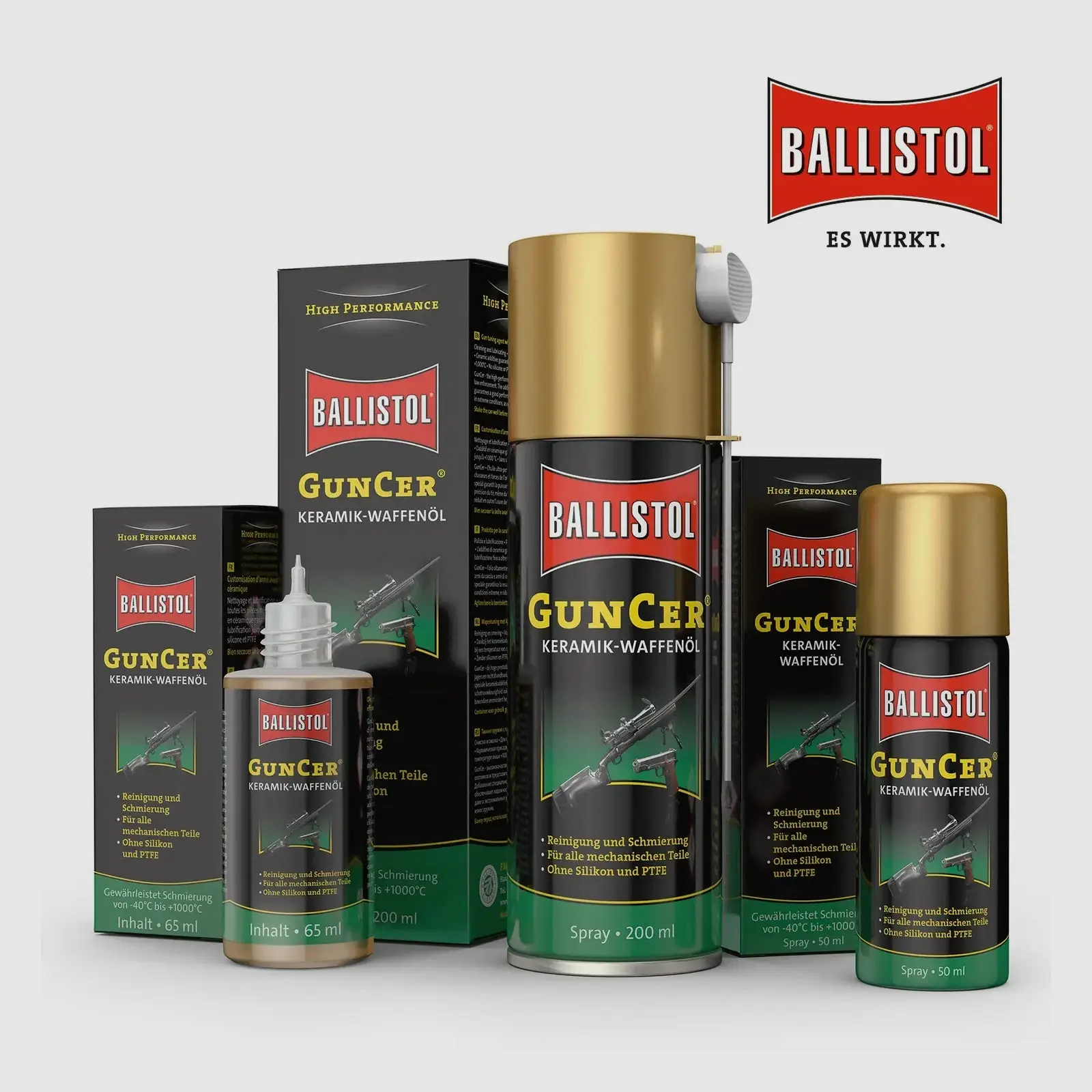 Ballistol GunCer Keramik-Waffenöl Spray · 50 oder 200 ml