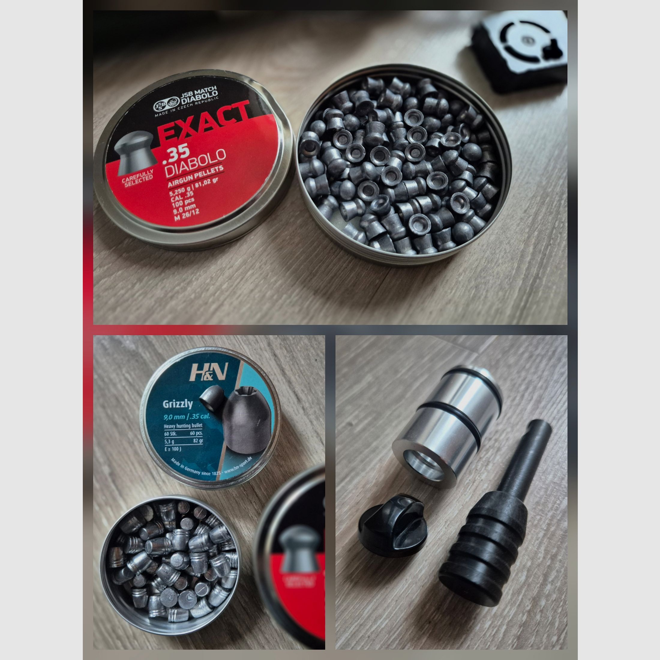 HPMax MK2, rifle PCP caliber .35 (9mm), "F" marking with accessories