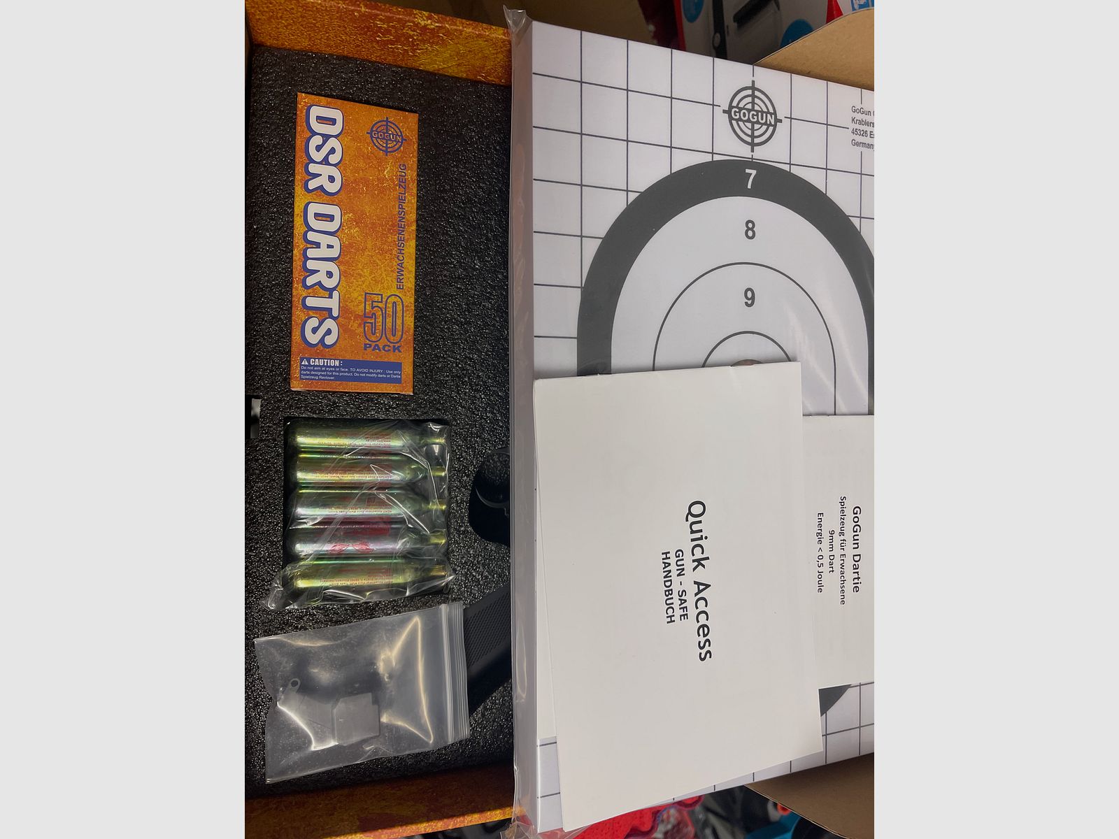 GoGun Dartie NEW OVP + E valve + Safe + Invoice