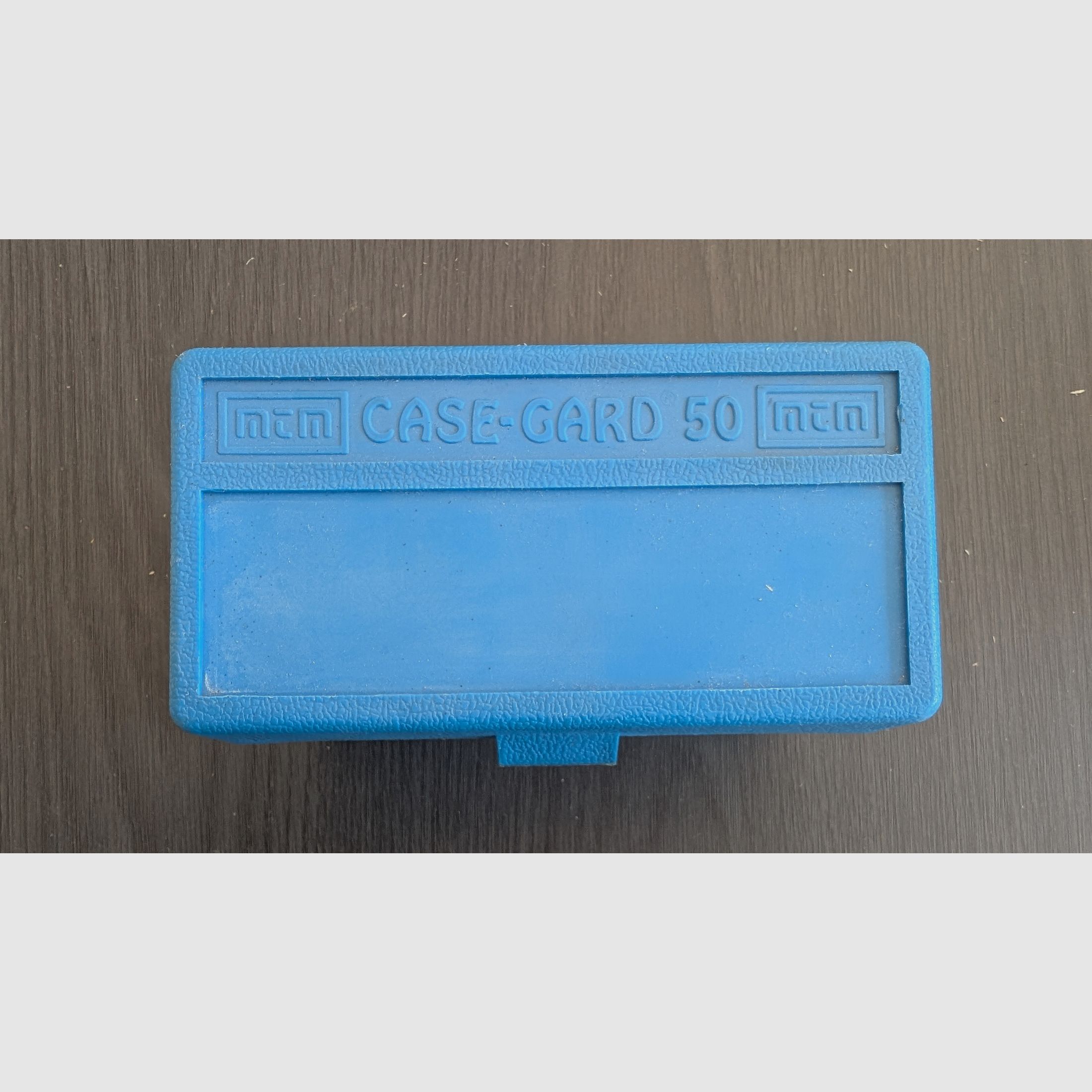 Original Munitionsbox von MTM für Gewehrpatronen mit Schaumstoffeinlage