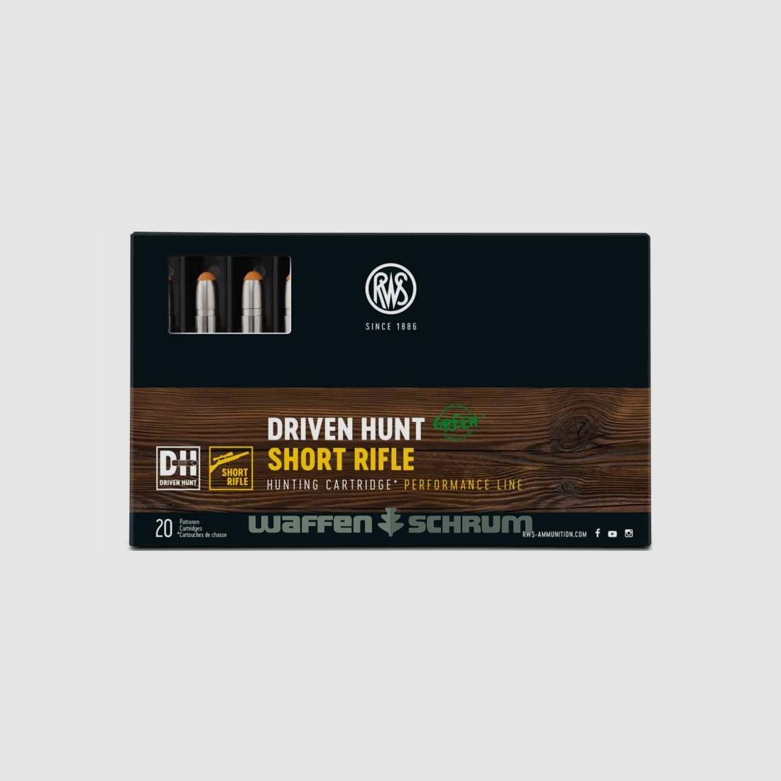 RWS Driven Hunt 9,7g - 150gr .30-06 Spring Short Rifle